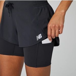 NEW BALANCE Impact Run 2 in 1 Short w/ Pockets
